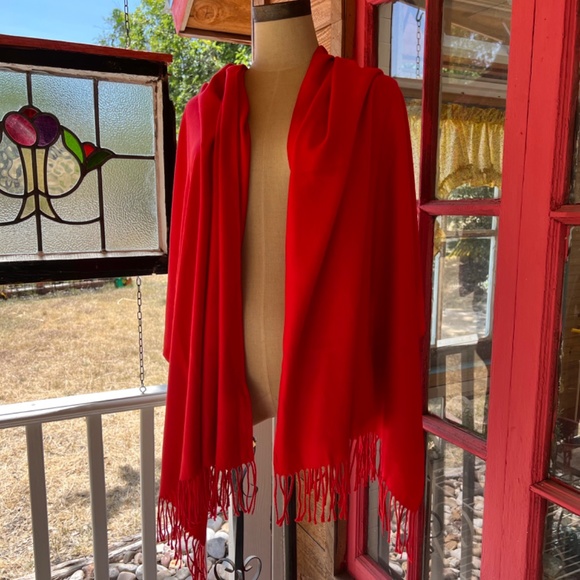 100% CASHMERE Oversized Wrap/Shawl - Picture 7 of 9